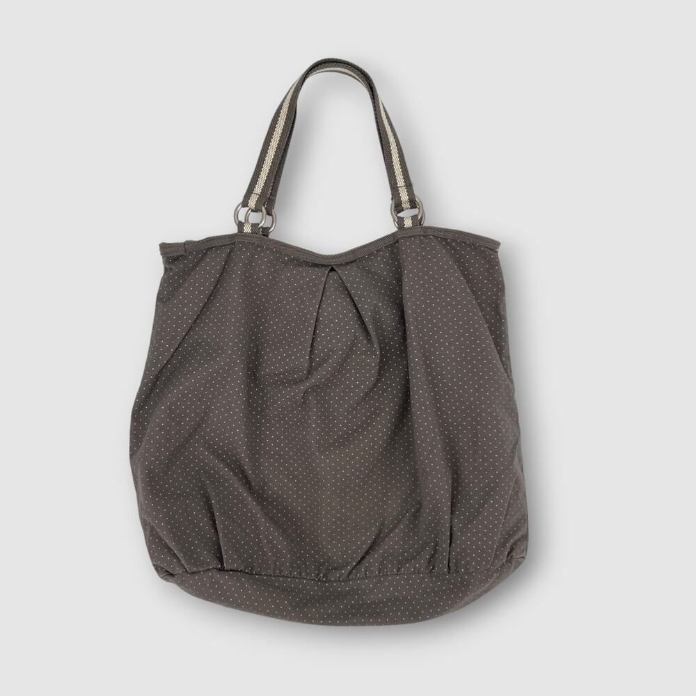 Y2k Old Navy Polka Dot Cotton Gray Casual Everyday Tote Bag